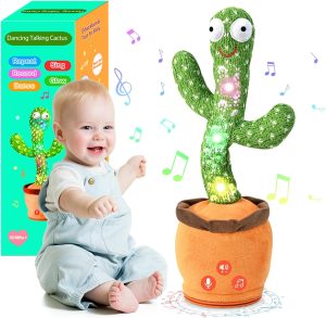 Tworiver Dancing Talking Cactus Baby Toys 0-6 3-6 6-12 12-18 Months. Toddler Boys Girls Gifts for 2 3 4 5 6 7 8 9 10 Month Old Baby Toy