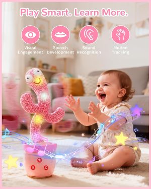 Tworiver Dancing Talking Cactus Toys for Toddler.Mimicking Cactus Toy for Baby Boys Girls 18 Months+