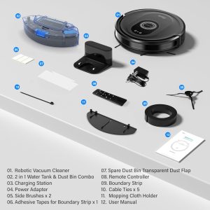Amazon.com – Tikom Robot Vacuum and Mop Combo. 5000Pa Robotic Vacuum Cleaner. App & Remote Control. Self-Charge(G8000 Max)