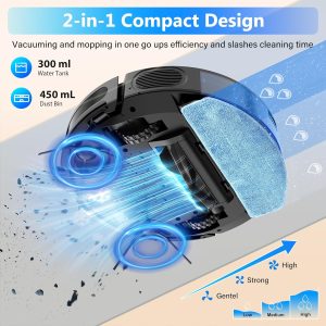 Amazon.com – Tikom Robot Vacuum and Mop Combo. 5000Pa Robotic Vacuum Cleaner. App & Remote Control. Self-Charge(G8000 Max)